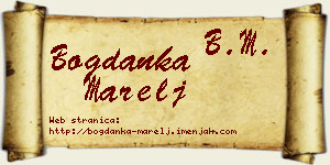 Bogdanka Marelj vizit kartica
